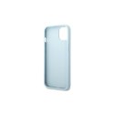 Guess nakładka do iPhone 13 Pro / 13 6,1" GUHCP13LPS4MB niebieska Saffiano 4G Small Metal Logo
