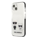 Karl Lagerfeld nakładka do iPhone 13 Mini KLHCP13STPEKCW czarna hard case Iconic Karl & Choupette