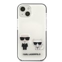 Karl Lagerfeld nakładka do iPhone 13 Mini KLHCP13STPEKCW czarna hard case Iconic Karl & Choupette