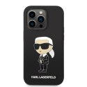 Karl Lagerfeld nakładka do iPhone 14 6,1" KLHCP14SSNIKBCK czarna hardcase Silicone NFT Ikonik