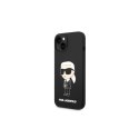 Karl Lagerfeld nakładka do iPhone 14 Plus 6,7" KLHMP14MSNIKBCK czarna hard case Magsafe Silicone NFT Ikonik