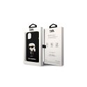 Karl Lagerfeld nakładka do iPhone 14 Plus 6,7" KLHMP14MSNIKBCK czarna hard case Magsafe Silicone NFT Ikonik