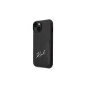 Karl Lagerfeld nakładka do iPhone 14 Pro 6,1" KLHCP14LCSSK czarna hard case Cardslot Sign