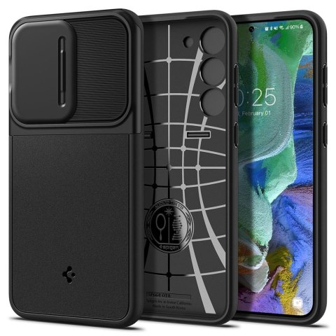 Spigen nakładka Optik Armor do Samsung Galaxy S23 Plus czarna