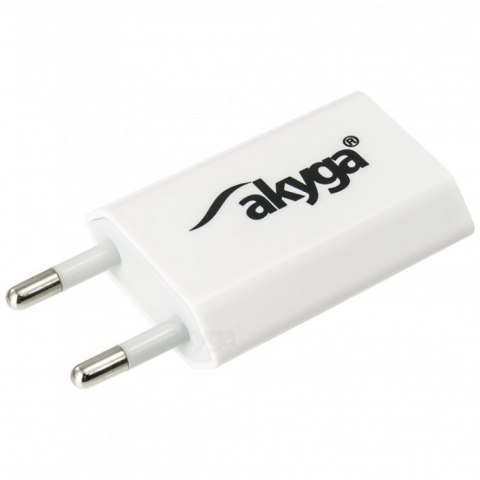 Zasilacz sieciowy Akyga USB AK-CH-03 1A biały