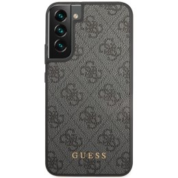 Guess nakładka do Samsung Galaxy S23 GUHCS23SG4GFGR szara hardcase 4G Metal Gold Logo