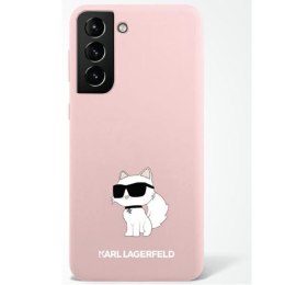 Karl Lagerfeld nakładka do Samsung Galaxy S23 Ultra KLHCS23LSNCHBCP różowa hardcase Silicone Choupette