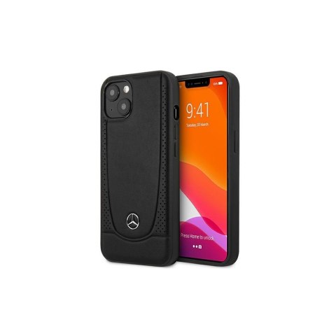 Mercedes nakładka do iPhone 14 Pro 6,1" MEHCP14LARMBK czarna HC Leather Urban