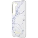 Guess nakładka do Samsung Galaxy S23 Plus GUHCS23MPCUMAH biała HC PU/TPU Marble