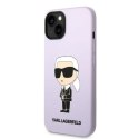 Karl Lagerfeld nakładka do iPhone 14 6,1" KLHCP14SSNIKBCU fioletowa HC Silicone NFT Ikonik