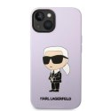 Karl Lagerfeld nakładka do iPhone 14 6,1" KLHCP14SSNIKBCU fioletowa HC Silicone NFT Ikonik