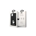 Karl Lagerfeld nakładka do iPhone 14 Plus 6,7" KLHMP14MSNCHBCK czarna hard case Magsafe Silicone NFT Choupette
