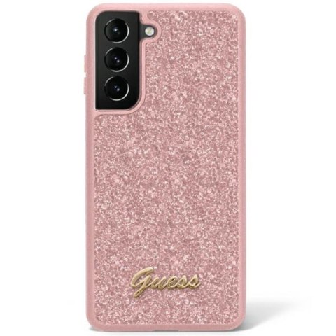 Guess nakładka do Samsung Galaxy S23 GUHCS23SHGGSHP różowy hardcase Glitter Script