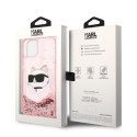 Karl Lagerfeld nakładka do iPhone 14 6,1" KLHCP14SLNCHCP różowa HC Liquid Glitter NFT Choupette Head