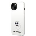 Karl Lagerfeld nakładka do iPhone 14 Plus 6,7" KLHCP14MSNCHBCH biała HC Silicone NFT Choupette