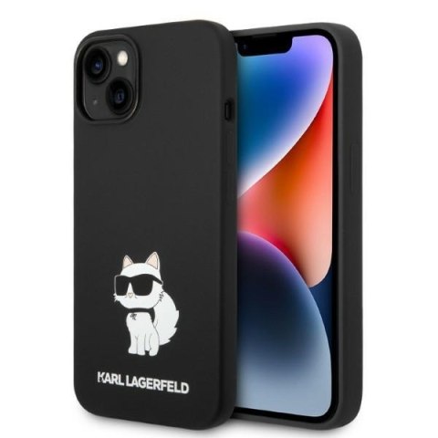 Karl Lagerfeld nakładka do iPhone 14 Plus 6,7" KLHCP14MSNCHBCK czarna HC Silicone NFT Choupette