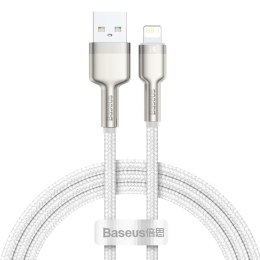 Baseus kabel Cafule Metal USB - Lightning 2,4A 1,0 m biały