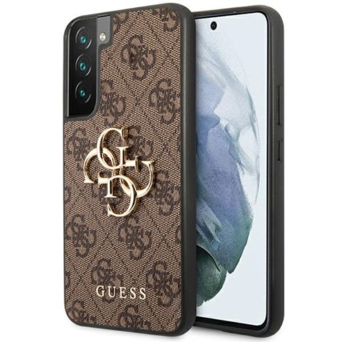 Guess nakładka do Samsung Galaxy S23 GUHCS23S4GMGBR brązowy hardcase 4G Big Metal Logo