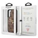 Guess nakładka do Samsung Galaxy S23 GUHCS23S4GMGBR brązowy hardcase 4G Big Metal Logo