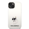 Karl Lagerfeld nakładka do iPhone 14 6,1" KLHCP14SSNCHBCH biała HC Silicone NFT Choupette