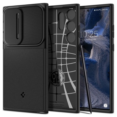 Spigen nakładka Optik Armor do Samsung Galaxy S23 Ultra czarna