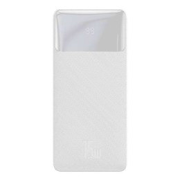 Powerbank Baseus Bipow 10000mAh, 2xUSB, USB-C, 15W (biały)