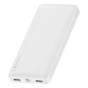 Powerbank Baseus Bipow 10000mAh, 2xUSB, USB-C, 15W (biały)