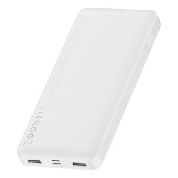 Powerbank Baseus Bipow 10000mAh, 2xUSB, USB-C, 15W (biały)