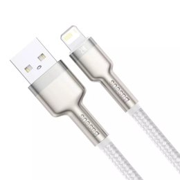 Baseus Cafule Metal Data kabel USB - Lightning 2,4 A 2 m biały (CALJK-B02)
