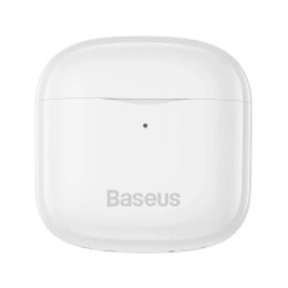 Baseus E3 bezprzewodowe słuchawki Bluetooth 5.0 TWS douszne wodoodporne IP64 biały (NGTW080002)