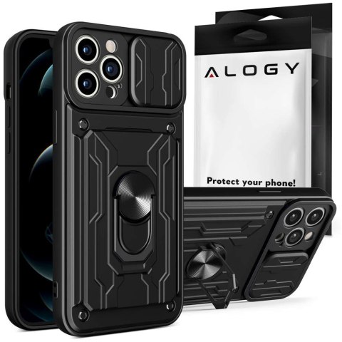 Etui Alogy Camshield Stand Ring z osłonką na aparat do Apple iPhone 14 Pro Max