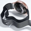 Gumowy Uniwersalny pasek sportowy Alogy soft band do smartwatcha 20mm Czarny