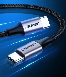 UGREEN kabel USB Type C kabel - USB Type C Quick Charge 480 Mbps 60 W 3 A 1 m černo-šedý (US261 50150)