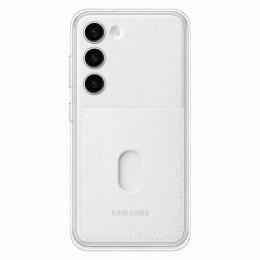 Kryt Samsung Frame Cover pro pouzdro Samsung Galaxy S23 s vyměnitelnými zadními stranami bílé