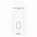 Pouzdro Samsung Clear Gadget Case pro Samsung Galaxy S23 krycí stojánek na kroužek průhledný