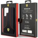 Etui Ferrari FEHCS23LPCSK do Samsung Galaxy S23 Ultra S918 černý/černý pevný obal Perforated 296P