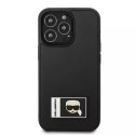 Etui Karl Lagerfeld KLHCP13X3DKPK pro iPhone 13 Pro Max 6,7" pevné pouzdro Ikonik Patch