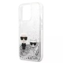 Etui Karl Lagerfeld KLHCP13XGKCS pro iPhone 13 Pro Max 6,7" pevný obal Liquid Glitter Karl