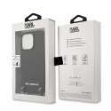 Etui Karl Lagerfeld KLHCP13XPMK pro iPhone 13 Pro Max 6,7" pevné pouzdro s koženou texturou a řetízkem