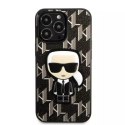 Etui Karl Lagerfeld KLHCP13XPMNIKBK pro iPhone 13 Pro Max 6,7" pevné pouzdro Monogram Ikonik Patch