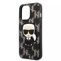 Etui Karl Lagerfeld KLHCP13XPMNIKBK pro iPhone 13 Pro Max 6,7" pevné pouzdro Monogram Ikonik Patch