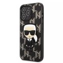 Etui Karl Lagerfeld KLHCP13XPMNIKBK pro iPhone 13 Pro Max 6,7" pevné pouzdro Monogram Ikonik Patch