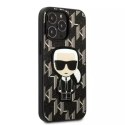 Etui Karl Lagerfeld KLHCP13XPMNIKBK pro iPhone 13 Pro Max 6,7" pevné pouzdro Monogram Ikonik Patch