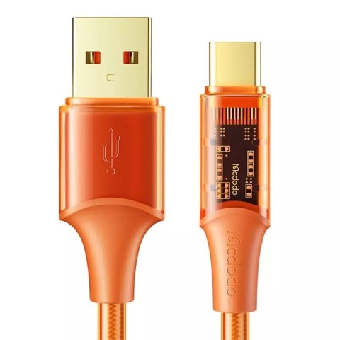 Kabel USB na USB-C, Mcdodo CA-2091, 6A, 1,2 m (oranžový)