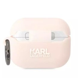 Karl Lagerfeld KLAPRUNCCHP ochranné pouzdro pro Apple AirPods Pro kryt růžový/růžový Silikonová Choupette Head 3D