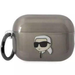 Ochranné pouzdro na sluchátka Karl Lagerfeld KKLAP2HNIKTCK pro Apple AirPods Pro 2 kryt černý/černý Ikonik Karl Lagerfeld