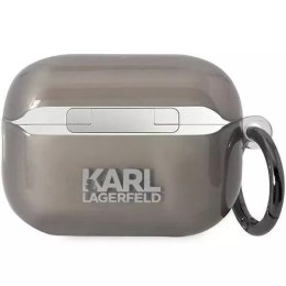 Ochranné pouzdro na sluchátka Karl Lagerfeld KKLAP2HNIKTCK pro Apple AirPods Pro 2 kryt černý/černý Ikonik Karl Lagerfeld