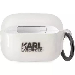 Ochranné pouzdro na sluchátka Karl Lagerfeld KLAP2HNCHTCT pro Apple AirPods Pro 2 kryt průhledný Ikonik Choupette