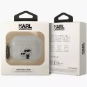 Ochranné pouzdro na sluchátka Karl Lagerfeld KLAP2HNKCTGT pro Apple AirPods Pro 2 kryt průhledný Gliter Karl