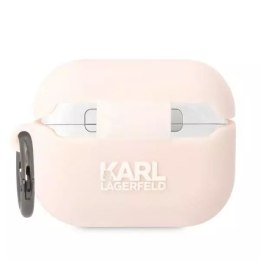 Ochranné pouzdro na sluchátka Karl Lagerfeld KLAPRUNIKP pro Apple AirPods Pro kryt růžový/růžový Silikon Karl Head 3D